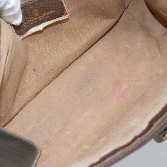 GUCCI GG Supreme Web Sherry Line Clutch Bag Pvc Beige Red 89 01 033 - Picture 10 of 16